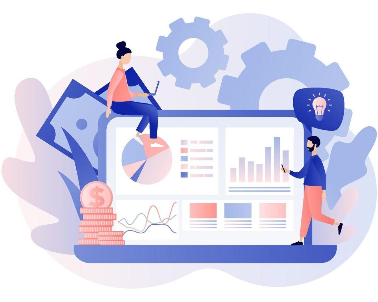 business-success-flat-cartoon-style-illustration-vector